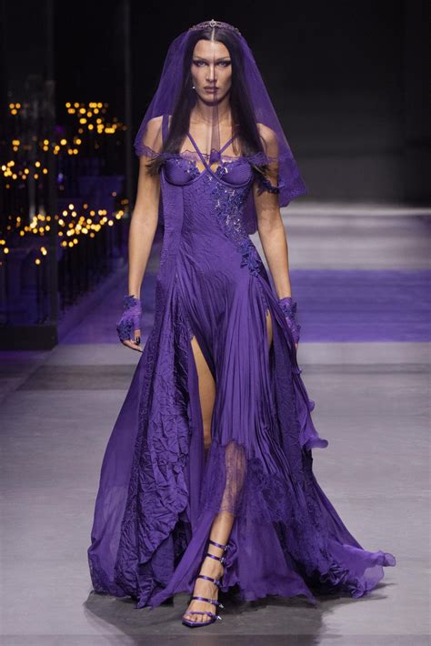 versace fashion show bride|Versace gothic goddess.